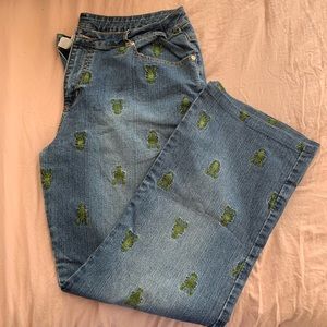 Vintage Lilly Pulitzer lobster jeans size 16